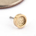 Hammered Disk Press-fit End in 14k Yellow Gold from Seasons Handmade