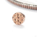 Hammered Disk Press-fit End in 14k Rose Gold 2.5mm from Junipurr Jewelry
