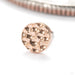 Hammered Disk Press-fit End in 14k Rose Gold 3mm from Junipurr Jewelry