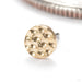 Hammered Disk Press-fit End in 14k Yellow Gold 3mm from Junipurr Jewelry