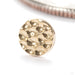 Hammered Disk Press-fit End in 14k Yellow Gold 4mm from Junipurr Jewelry