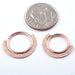 Hammered Fan Seam Ring in Gold from Dusk Body Jewelry in rose gold