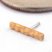 Hammered Liz Press-fit End in Gold from Quetzalli in 14k Yellow Gold Large