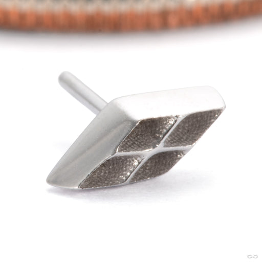 Harlequin Press-fit End in 14k White Gold from Tawapa