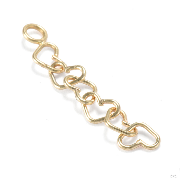 Heart Kite Charm in Gold from Quetzalli in yellow gold