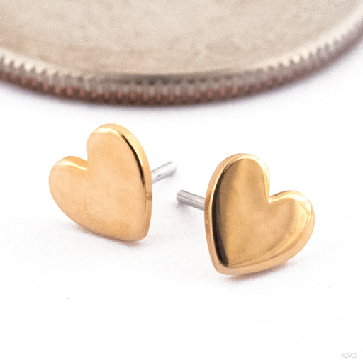 Heart Press-fit End in Gold from Quetzalli Group