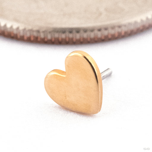 Heart Press-fit End in Gold from Quetzalli in 14k Yellow Gold