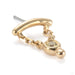 Helena Press-fit End in Gold from Junipurr Jewelry with champagne