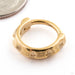 Hellas Clicker from Tether Jewelry in Yellow-gold-plated Stainless Steel