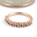 Hera Seam Ring in Gold from Tawapa in rose gold with cz