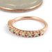 Hera Seam Ring in Gold from Tawapa in rose gold with white opal