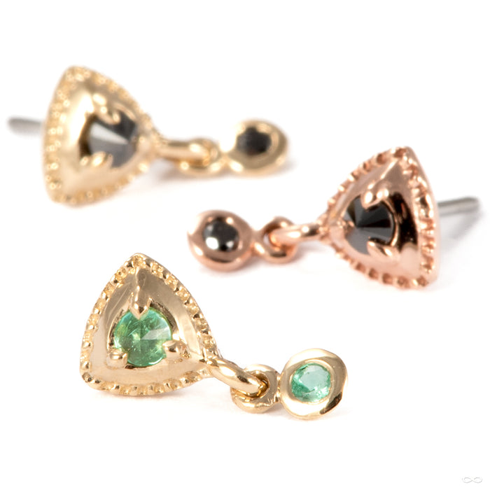 Hero Drop Press-fit End in Gold from Tether Jewelry in assorted materials