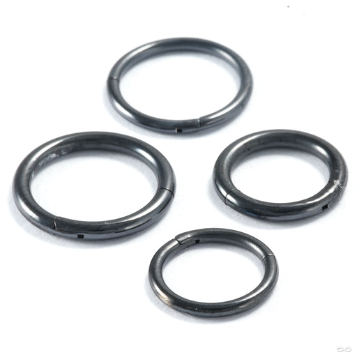 High Polish Clicker from Black Forest Jewelry in black niobium