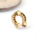 Horseshoe Press-fit End in 14k Yellow Gold from Tawapa