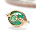 How Dare You Oval Press-fit End in 14k Yellow Gold with Emerald from Pupil Hall