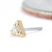 Illuminati Press-fit End in Gold from Modern Mood with genuine diamond in yellow gold