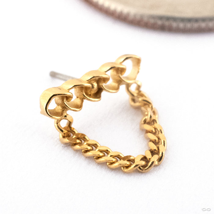 Infinity Press-fit End in Gold from Maya Jewelry in 14k Yellow Gold