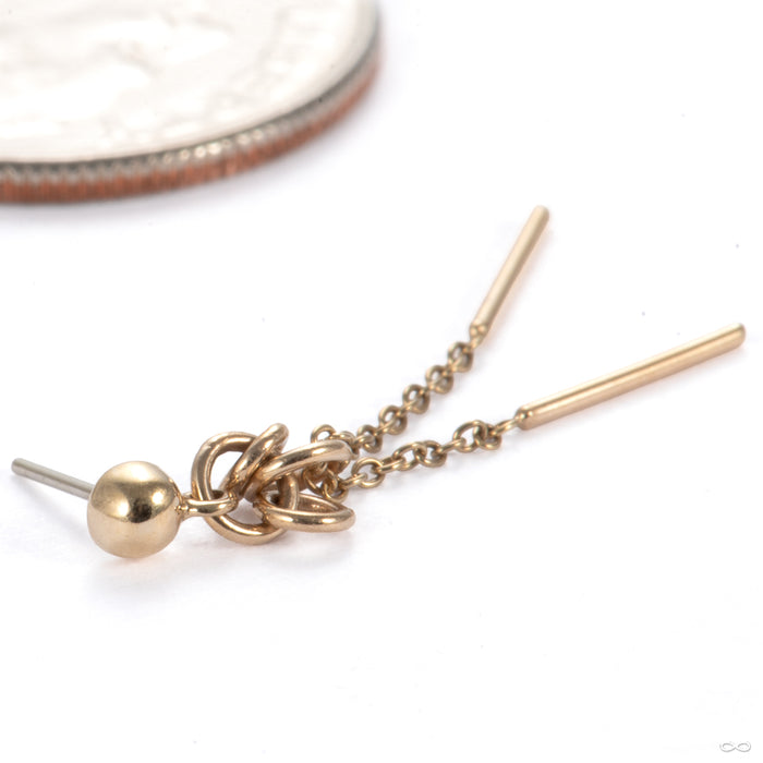 Instant Press-fit End in 14k Yellow Gold from Pupil Hall