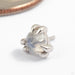 Iris Press-Fit End in Gold from Tawapa in white gold with moonstone