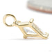 Jace Charm in Gold from Modern Mood with moonstone in yellow gold back view