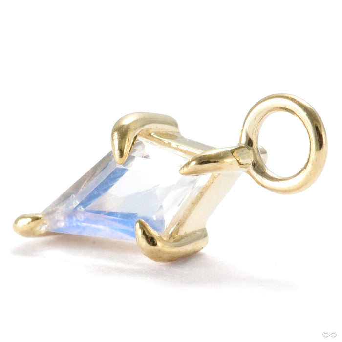 Jace Charm in Gold from Modern Mood with moonstone in yellow gold