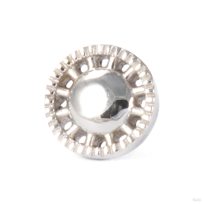Kappa 12 Press-fit End in 14k White Gold from Tether Jewelry
