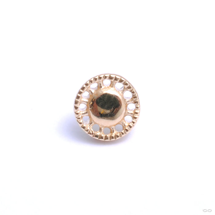 Kappa 12 Press-fit End in 14k Yellow Gold from Tether Jewelry