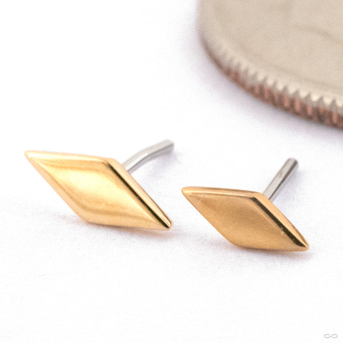 Kite Press-fit End in Gold from Quetzalli Size Detail