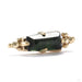 La Torre Press-fit End in Gold from Sacred Symbols with green tourmaline