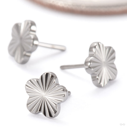 Laser Blossom Press-fit End in Titanium from Junipurr Jewelry group photo