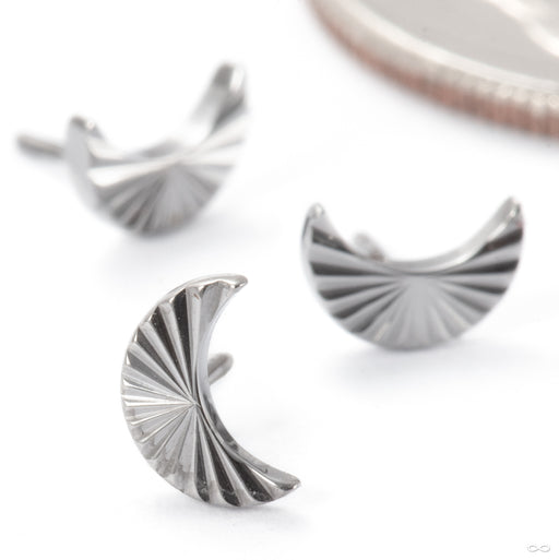 Laser Moon Press-fit End in Titanium from Junipurr Jewelry group photo