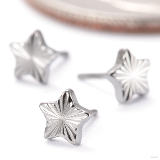 Laser Star Press-fit End in Titanium from Junipurr Jewelry group photo