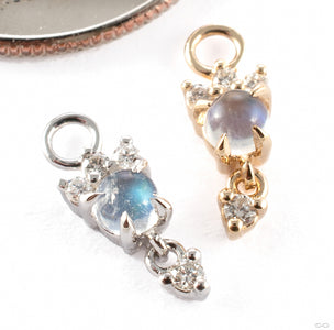 Leia Charm Drop Earrings