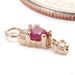 Leia Charm with Drop in 14k Yellow Gold with Ruby and Diamond from Modern Mood