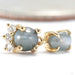 Leia Dangle Press-fit End in Gold from Modern Mood with cat's eye alexandrite & diamond