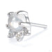 Leia Press-fit End in 14k White Gold with Moonstone & Diamond from Modern Mood