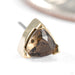 Lennox Press-fit End in Gold from Tether Jewelry in yellow gold with smoky quartz