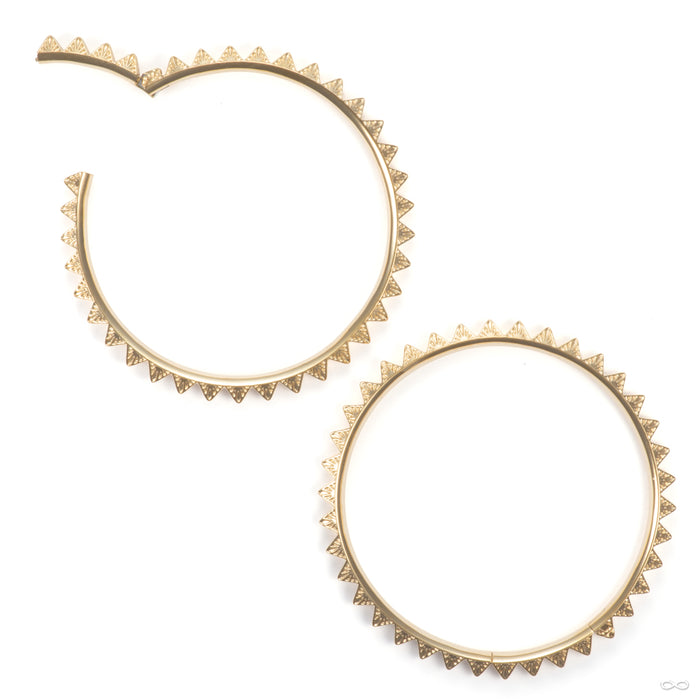 Lexicon Weights in Yellow Gold from Tether Jewelry open