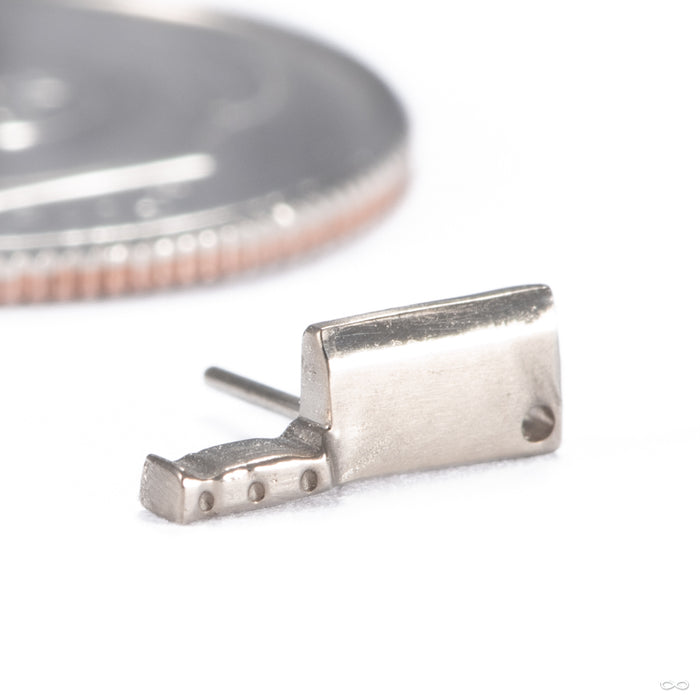 Lil Choppa Press-fit End in 14k White Gold from Regalia