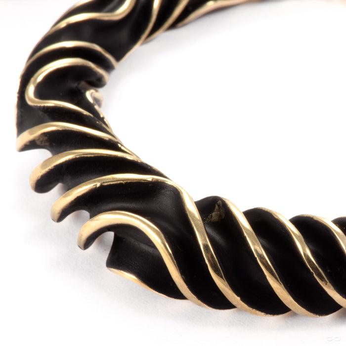 Liquid Mind from Maya Jewelry in Brass linear detail