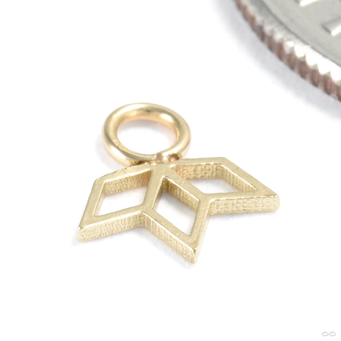 Lit Charm in Gold from Quetzalli in yellow gold