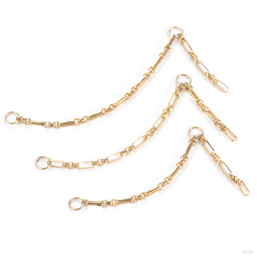 Long and Short Chain in Gold from Hialeah in assorted sizes