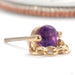 Luh You Press-fit End in 14k Yellow Gold with Amethyst from Pupil Hall