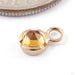 Luka Charm in Gold from Tether Jewelry in 14k Yellow Gold with Citrine
