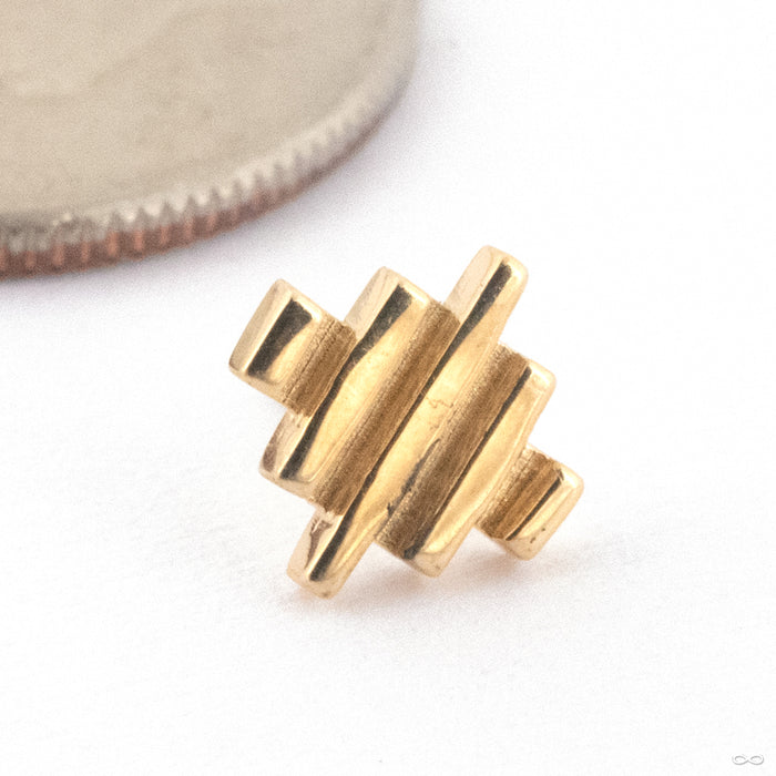 Lume Press-fit End in Gold from Quetzalli in 14k Yellow Gold