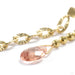 Lumen Press-fit End in Gold from Quetzalli with orange sapphire