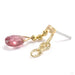 Lumen Press-fit End in Gold from Quetzalli with pink sapphire