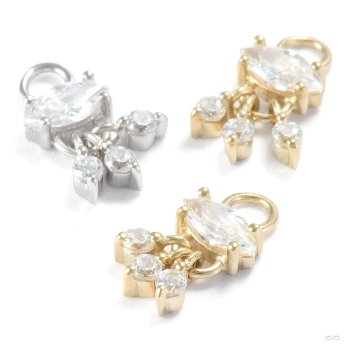 Lust Charm in Gold from Ember Body Jewelry in assorted materials