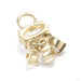 Lust Charm in Gold from Ember Body Jewelry in assorted materials back view