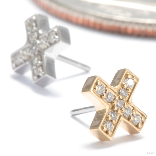 Lux Pillar Press-fit End in Gold from Tether Jewelry in assorted materials